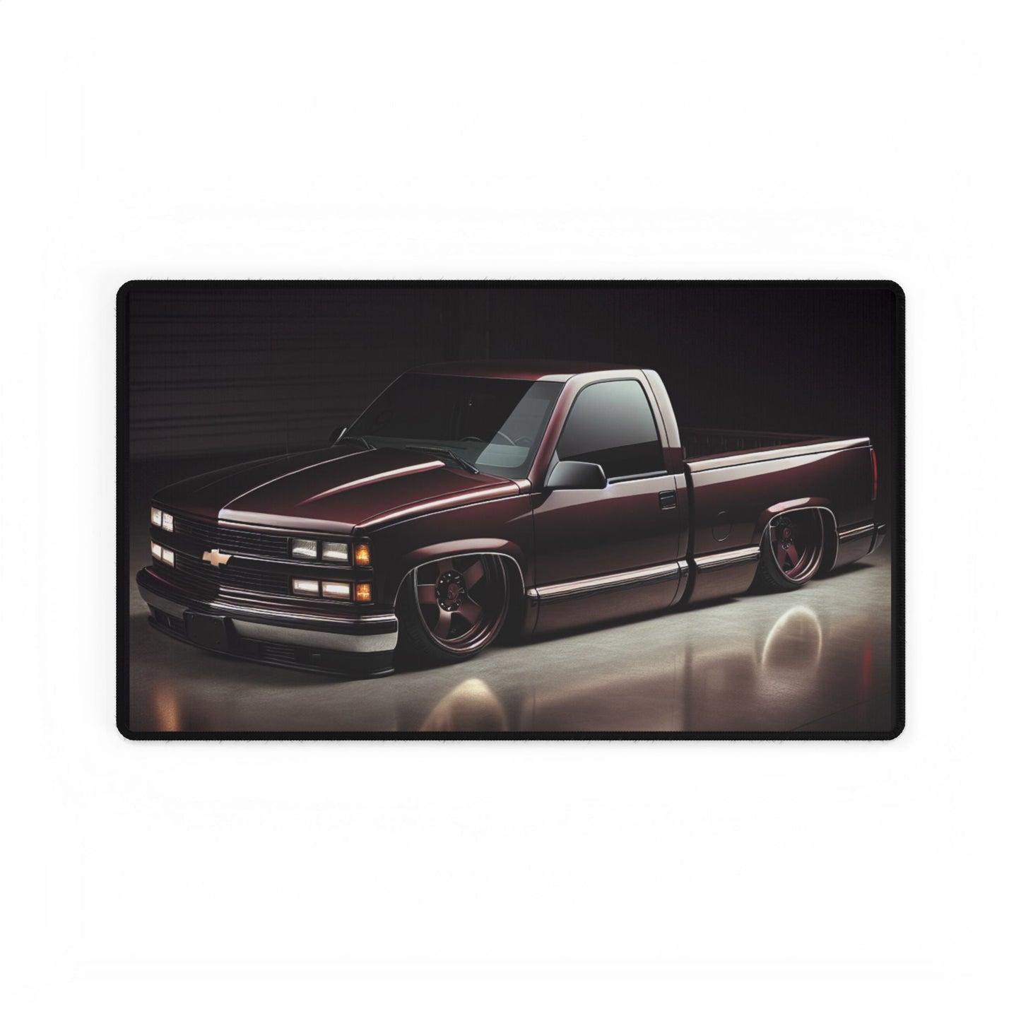 Bagged OBS Chevy Truck Design Desk Mat - Victory Thru Vision