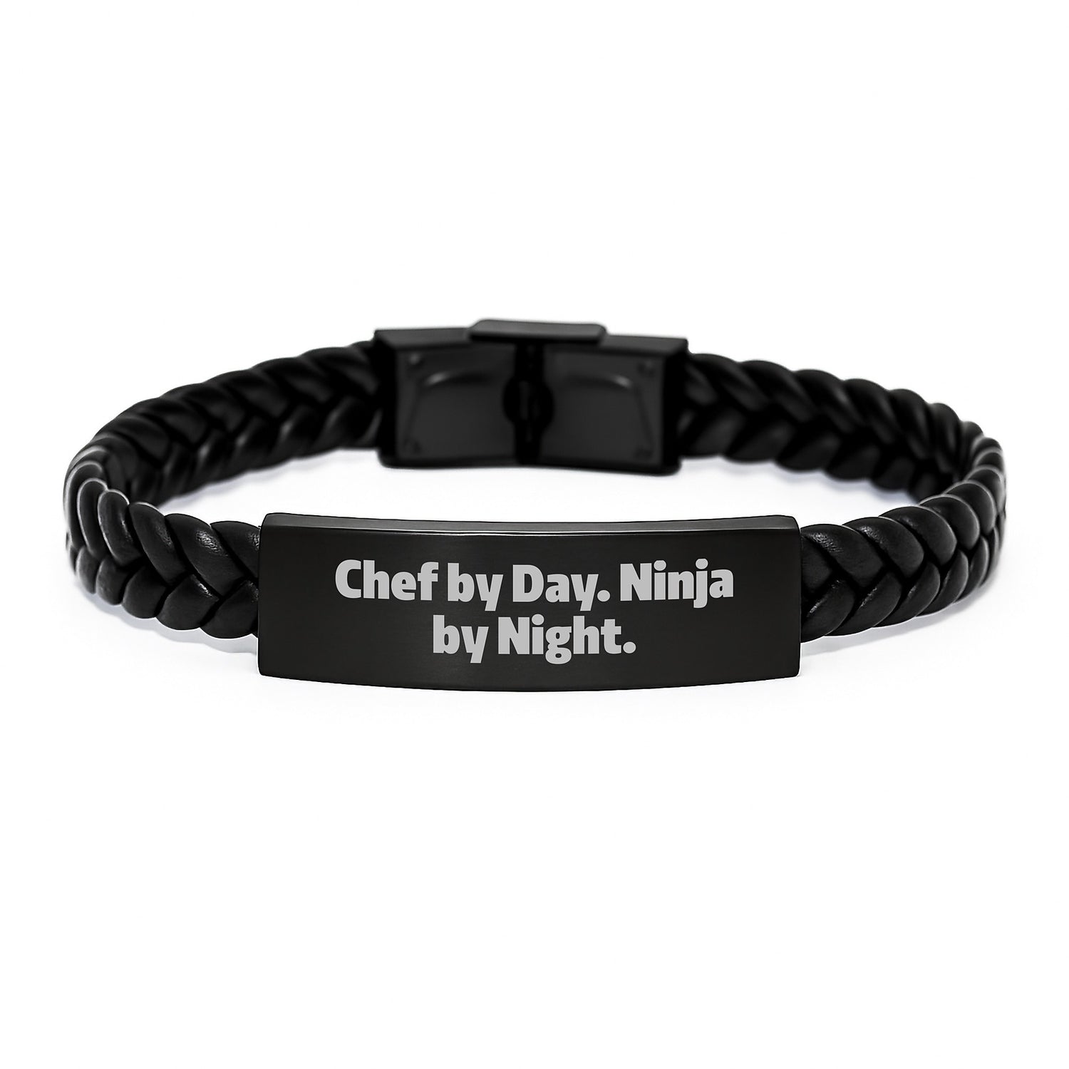 Funny Chef Gifts from Friends for Men Interlaced Leather Bracelet Christmas Unique Accessories - Image 1