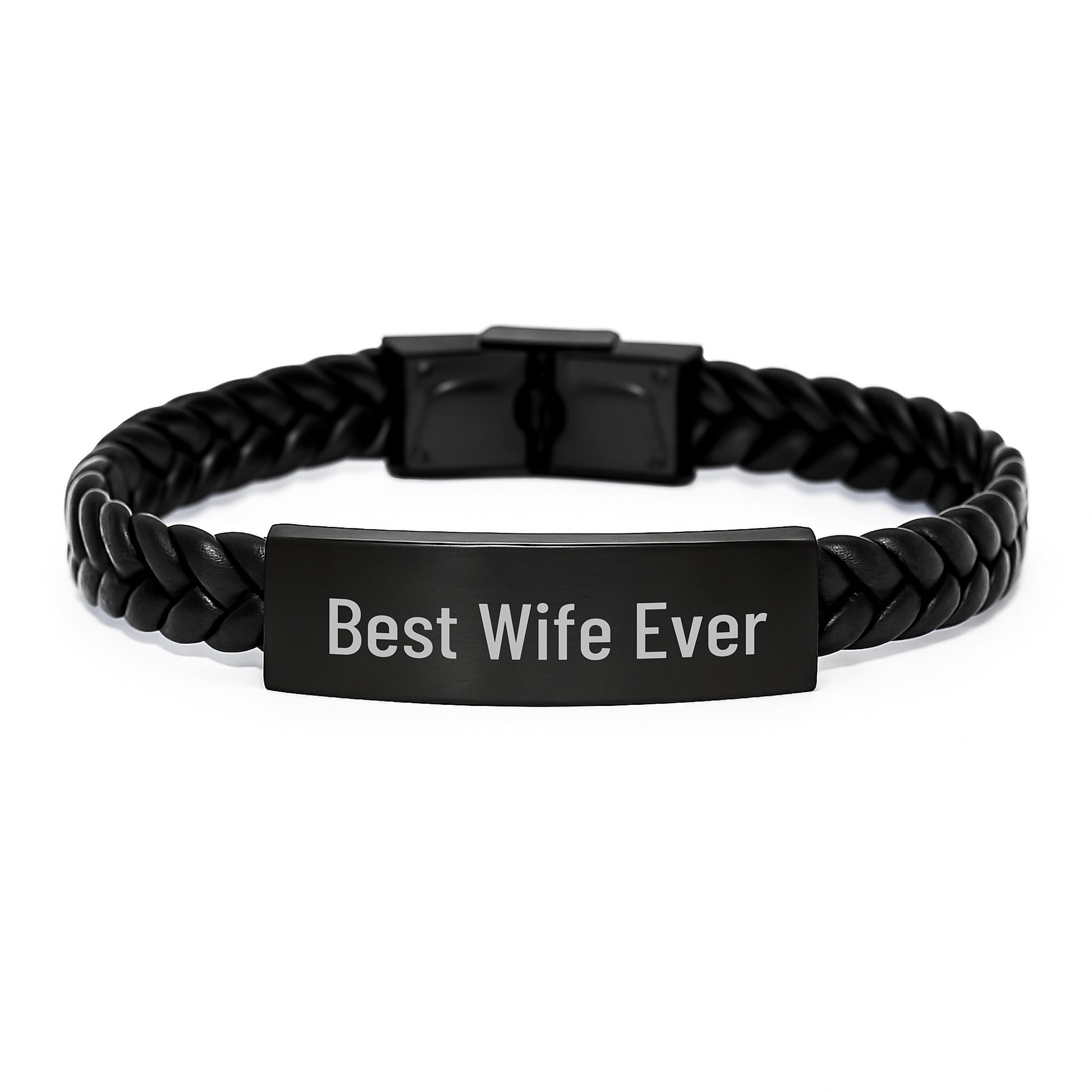 Interlaced Leather Wife Husband Gifts from Men Best Wife Ever Christmas Unique Gifts for Wife - Image 1
