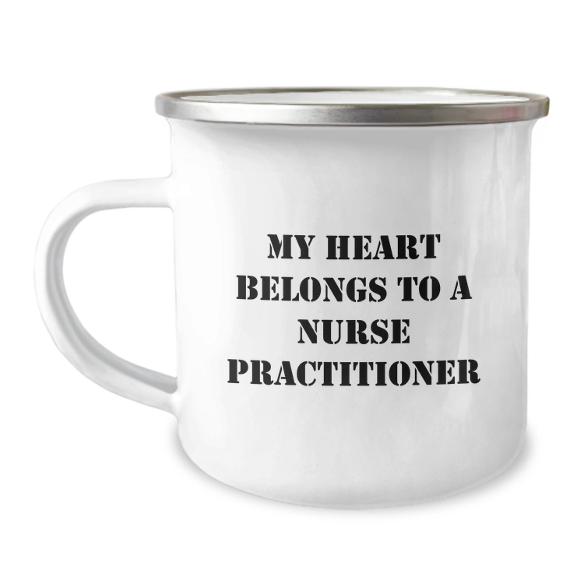Funny Nurse Practitioner Gifts from Men to Friends - My Heart Belongs To A Nurse Practitioner Christmas Unique Gifts for Her - Image 1