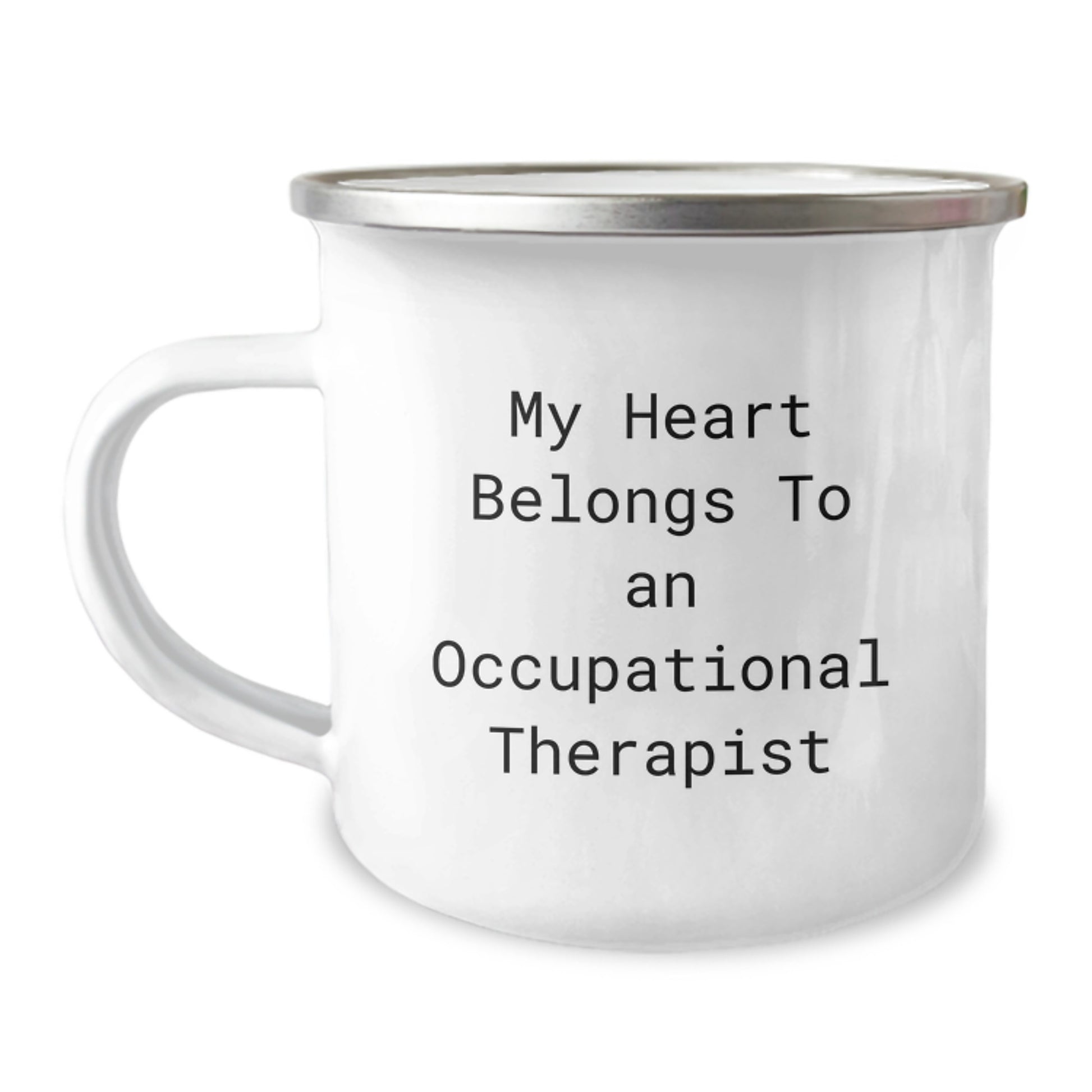 Funny Occupational Therapist Gifts for Him from Friends and Family - 'My Heart Belongs To An Occupational Therapist' Christmas Unique Mugs - Image 1