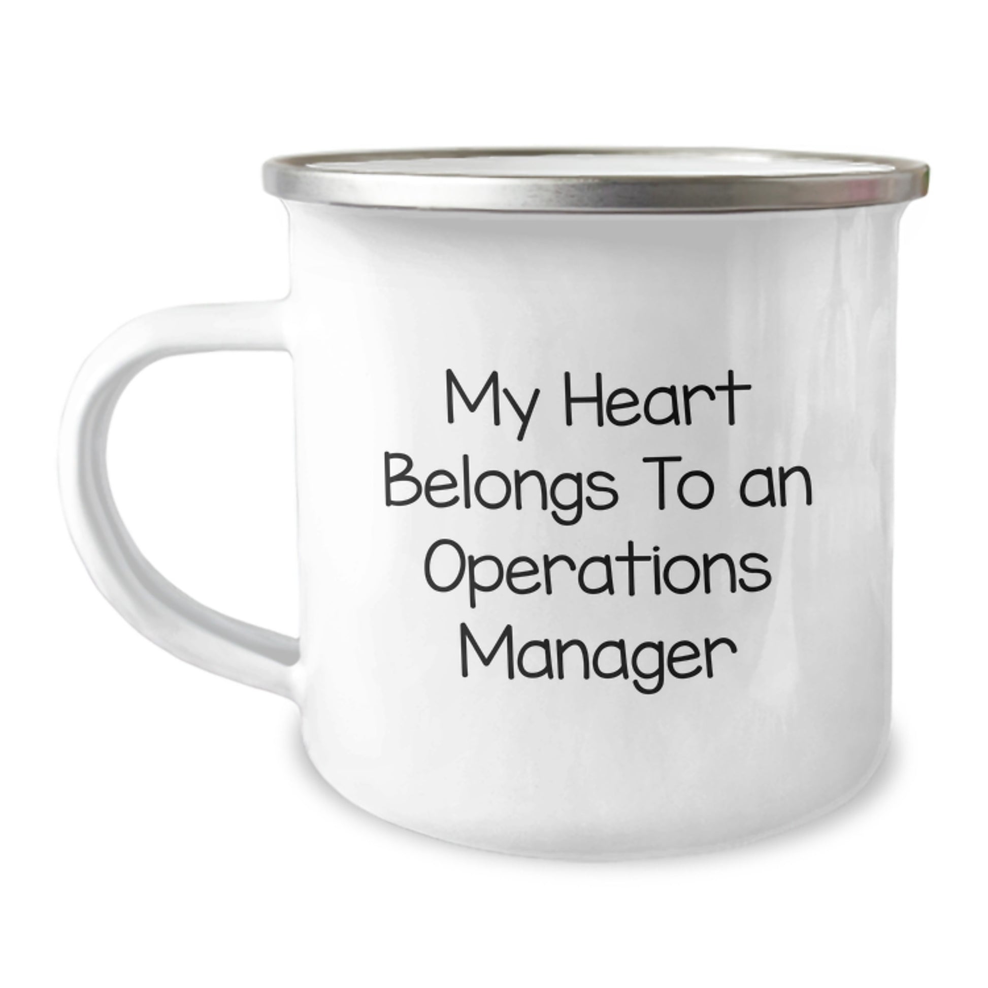Funny Operations Manager Gifts for Him Her - 'My Heart Belongs To An Operations Manager' Christmas Unique Mugs for Friends Family Coworkers - Image 1
