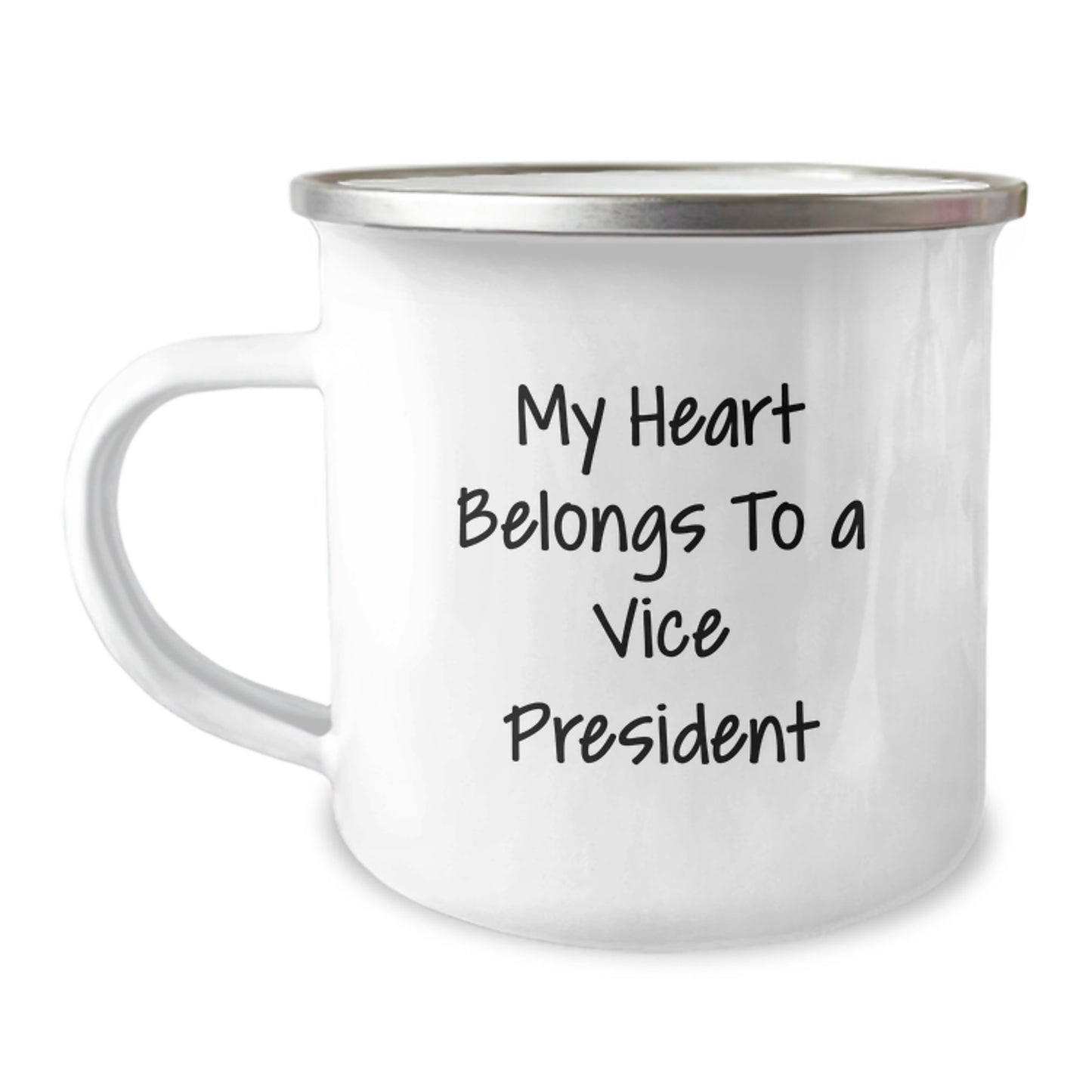 Funny Vice President Gifts for Men Christmas Unique Mugs from Friends and Family - My Heart Belongs To A Vice President - Image 1