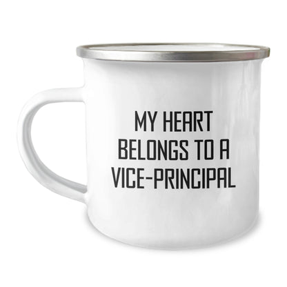 Funny Vice-principal Gifts from Friends for Men - My Heart Belongs To A Vice-principal Christmas Unique Mugs - Image 1