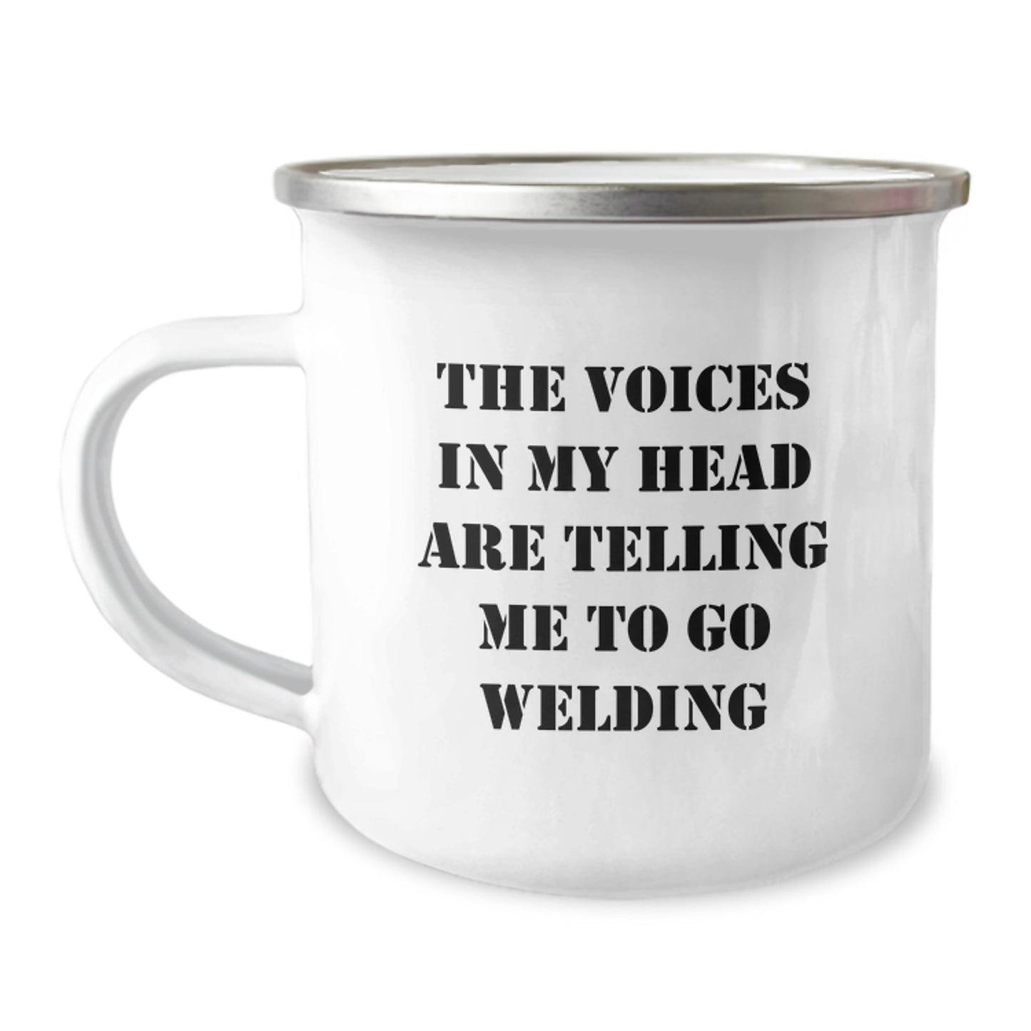 Welding Humor Funny Gifts from Men to Family for Welding Lovers - The Voices In My Head Are Telling Me To Go Welding, Christmas Unique Gifts, Camping Mug for Welding Enthusiasts, Welding Mugs - Image 1