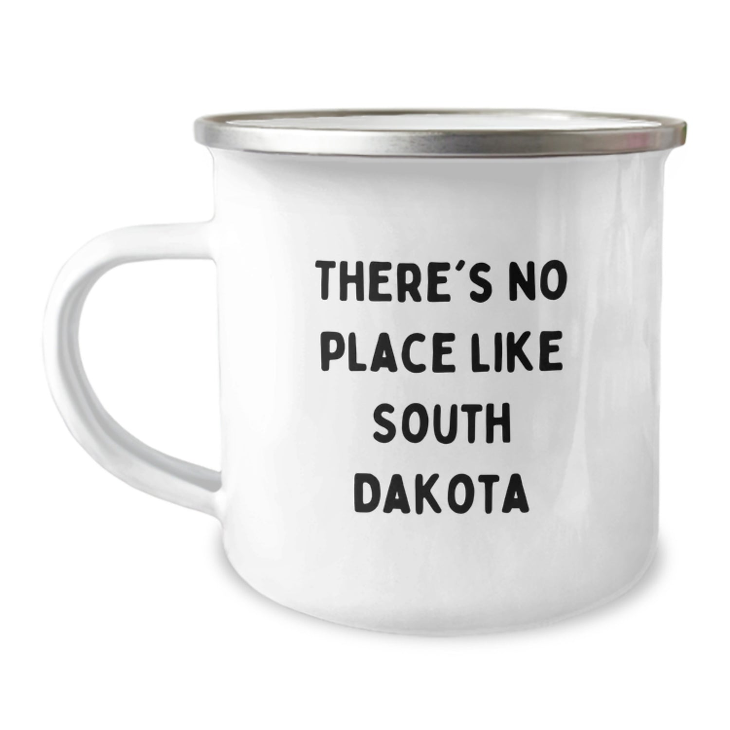 Gifts from Friends and Family, Unique South Dakota Christmas Mugs, Funny Camping Mugs with There's No Place Like South Dakota Quote - Image 1