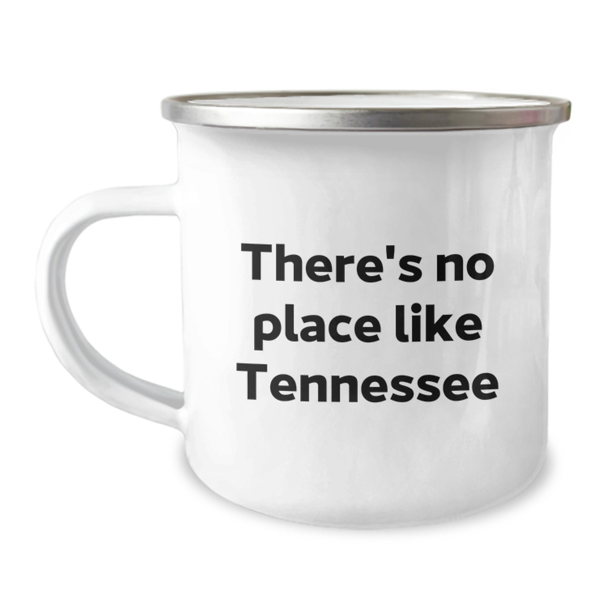 Tennessee Christmas Unique Gifts from Friends and Family, Funny Quote 'There's No Place Like Tennessee' Camping Mug for Men Women - Image 1