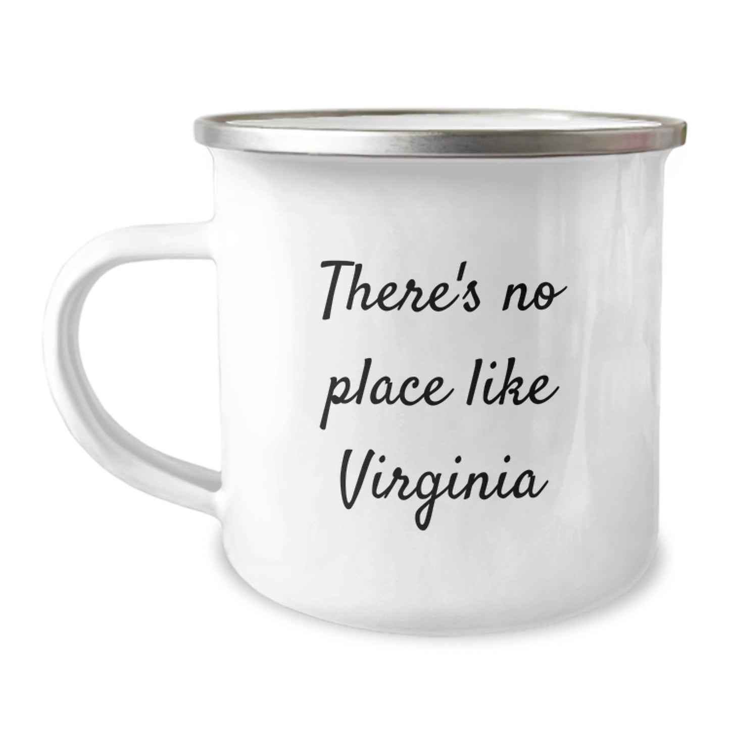 Virginia Camping Mug, Funny Quote Gifts from Friends or Family for Virginia Men Women, Unique Christmas Unique Gifts for Virginia Lovers, 'There's No Place Like Virginia' Mug - Image 1