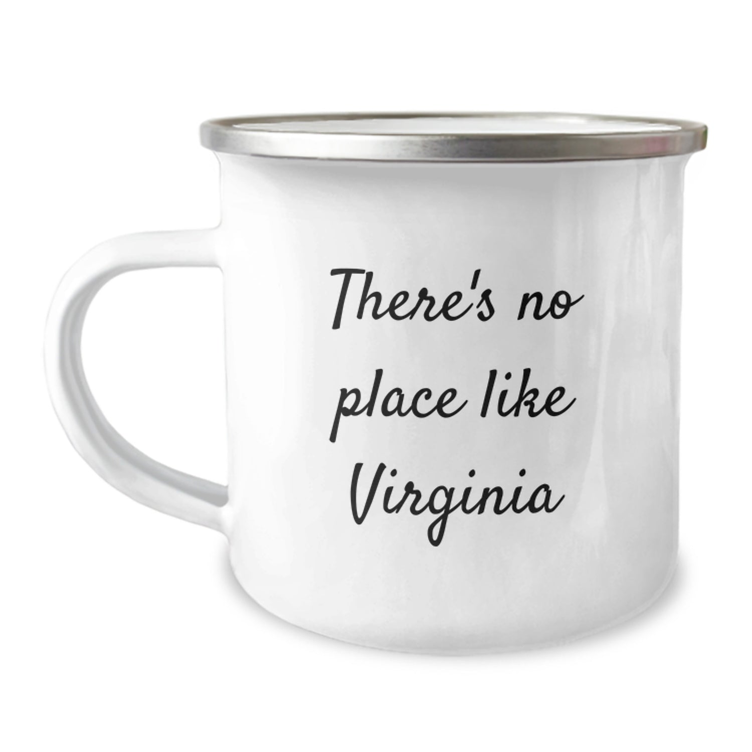 Virginia Camping Mug, Funny Quote Gifts from Friends or Family for Virginia Men Women, Unique Christmas Unique Gifts for Virginia Lovers, 'There's No Place Like Virginia' Mug - Image 1
