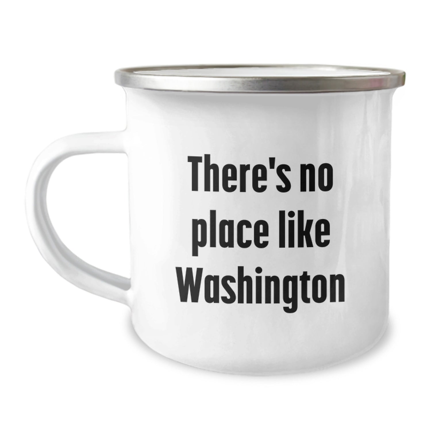 Washington Camping Mug, 'There's No Place Like Home in Washington', Christmas Unique Gifts for Friends, Coworkers, or Family Members from Washington - Image 1