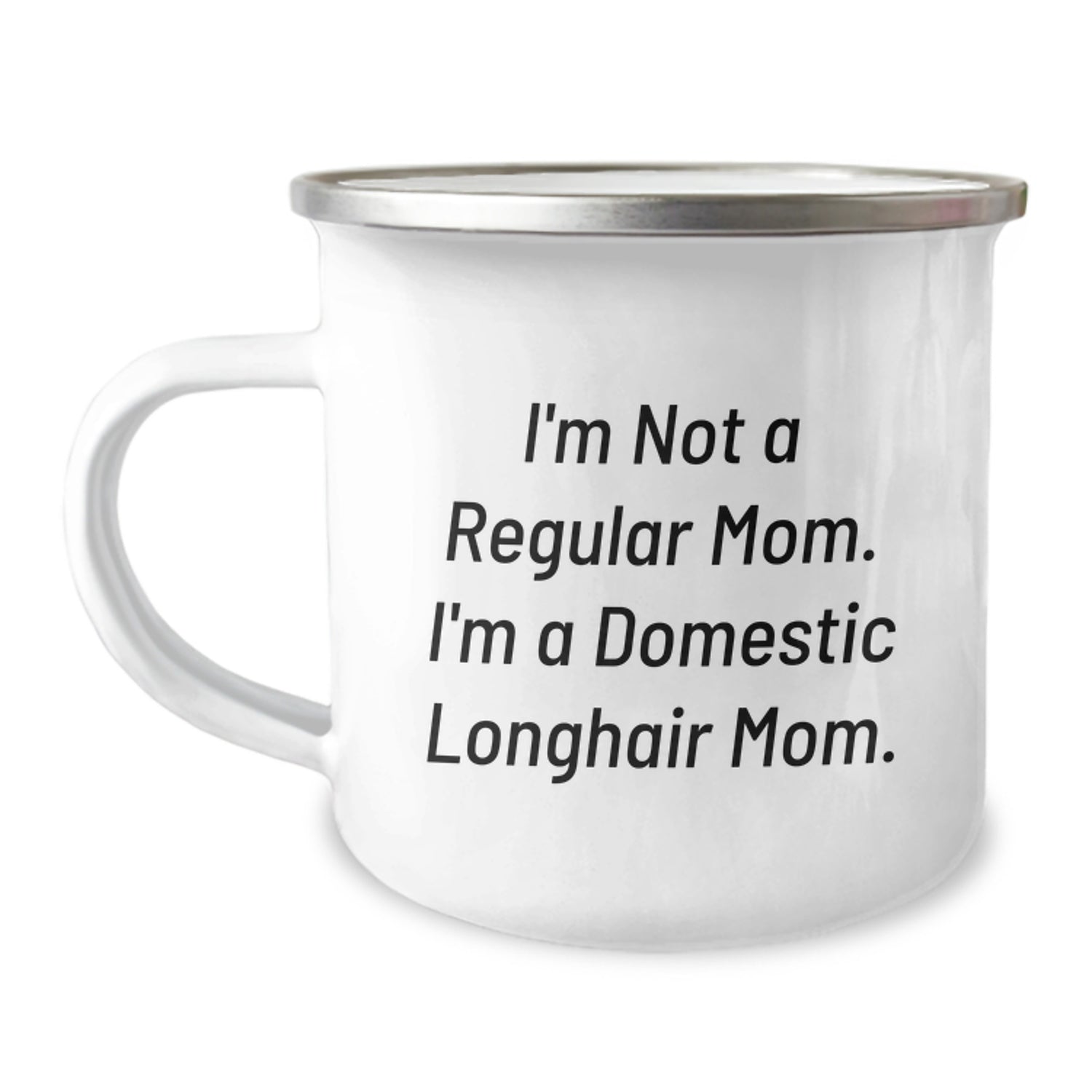 Gifts from Men to Domestic Longhair Cat Lovers on Valentine's - Funny Mom Domestic Longhair Cat Camping Mug - Image 1