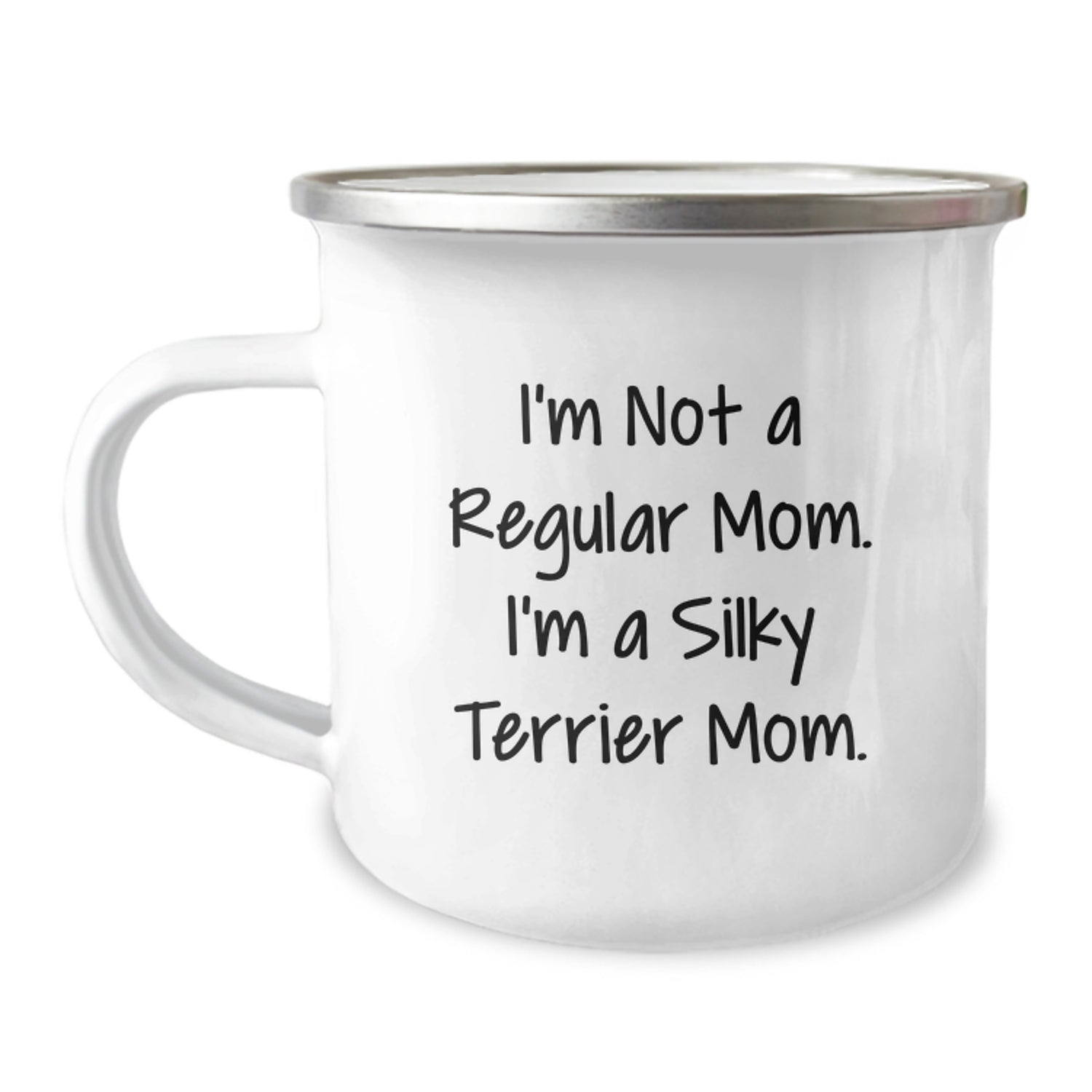 Funny Silky Terrier Dog Mom Gifts from Daughter for Valentine's, Unique Camping Mug for Silky Terrier Dog Lover, Inspirational Quote - Image 1