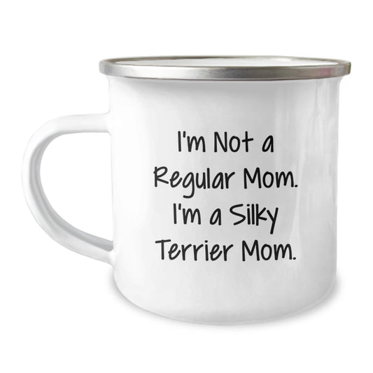Funny Silky Terrier Dog Mom Gifts from Daughter for Valentine's, Unique Camping Mug for Silky Terrier Dog Lover, Inspirational Quote - Image 1