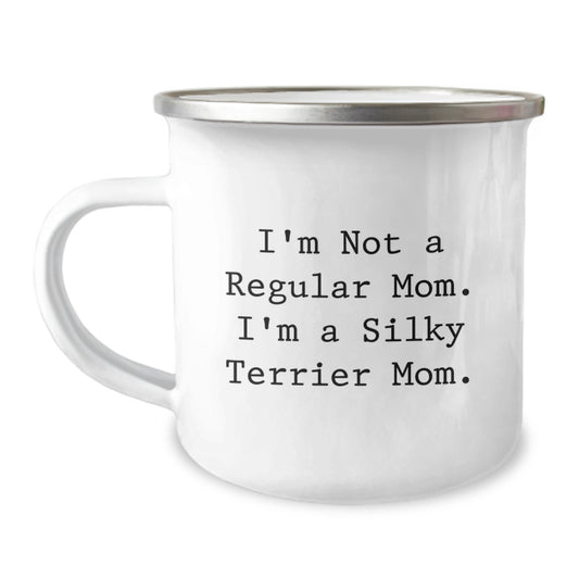 Funny Silky Terrier Mom Gifts from Mom for Christmas Unique Gifts Men Women Friends Family - I'm Not A Regular Mom. I'm A Silky Terrier Mom. Silky Terrier Dog Camping Mug - Image 1