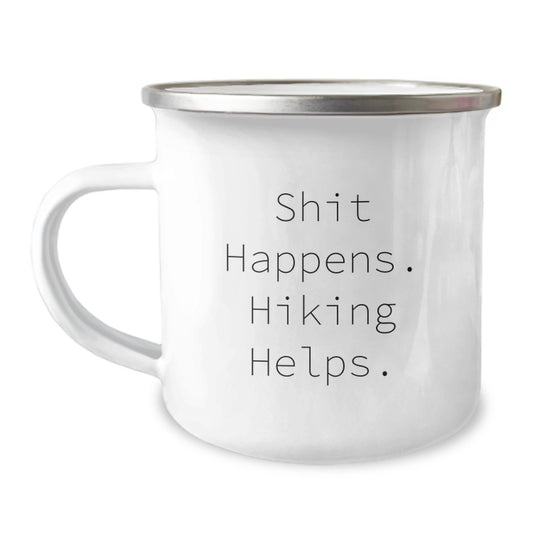 Funny Hiking Gifts for Friends and Family - Hiking Camping Mug - Christmas Unique Gifts from Men to Hiking Lovers - Image 1