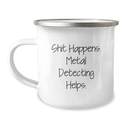 Funny Metal Detecting Camping Mug Gifts for Men Metal Detecting Enthusiasts from Family - Image 1