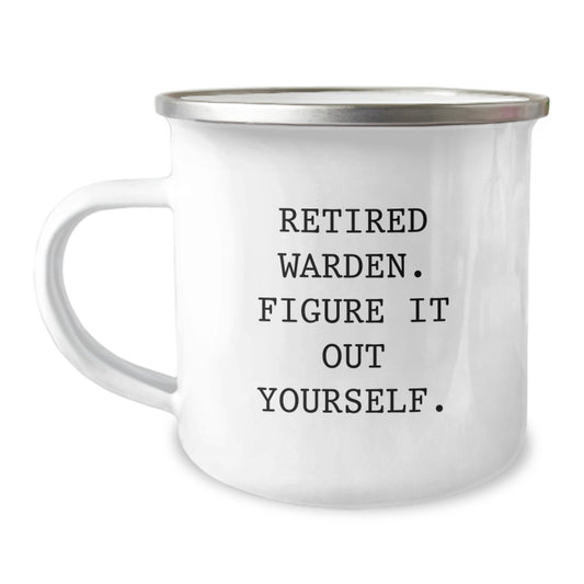 Funny Warden Gifts from Men - Warden Camping Mug for Christmas Unique Gifts - Image 1