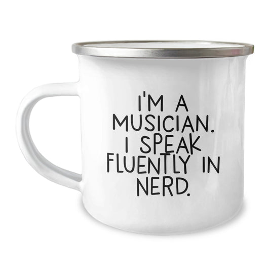Unique Musician Gifts from Friends for Men - Funny Camping Mug - Image 1
