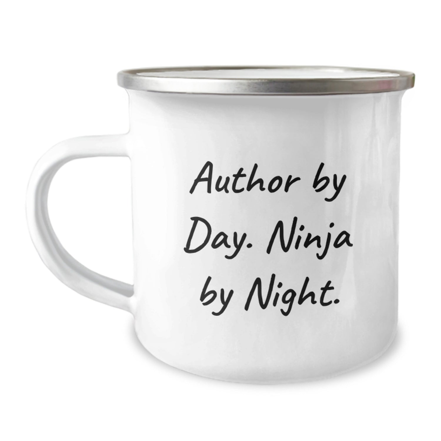 Author Gifts from Friends, Funny Camping Mug for Author By Day Ninja By Night, Christmas Unique Gifts - Image 1