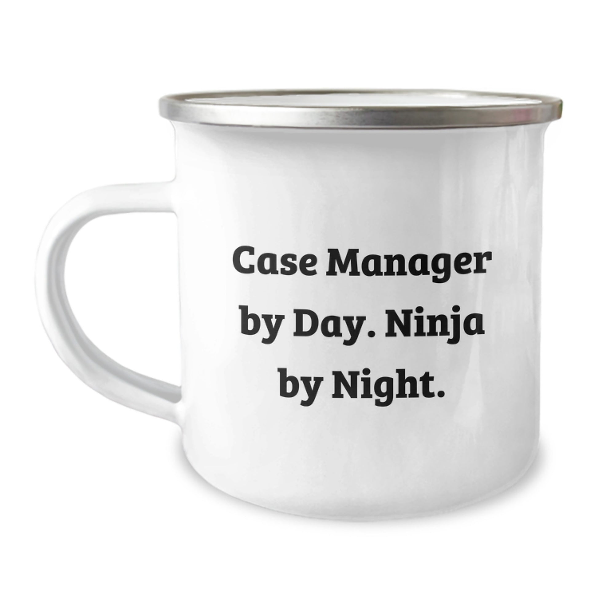 Funny Case Manager Gifts for Men, Camping Mug Case Manager By Day Ninja By Night, Unique Christmas Unique Gifts from Friends - Image 1