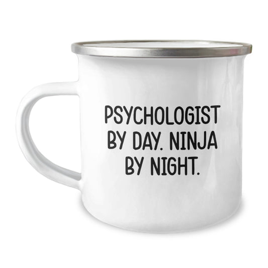 Psychologist Gifts from Friends for Christmas Unique Fun Quote Camping Mug - Image 1