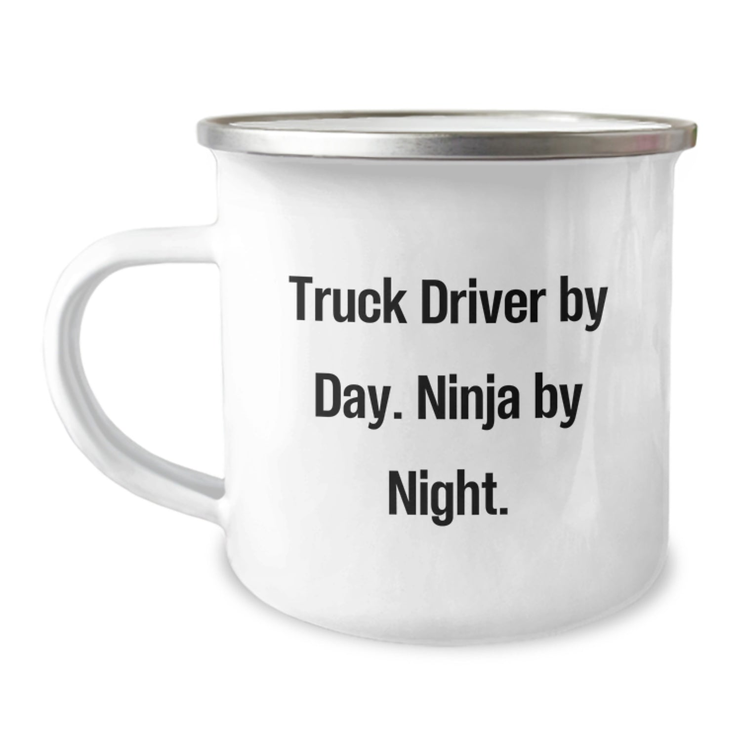 Truck Driver Gifts from Friends - Funny Camping Mug for Christmas Unique, 'Truck Driver By Day. Ninja By Night.' - Image 1