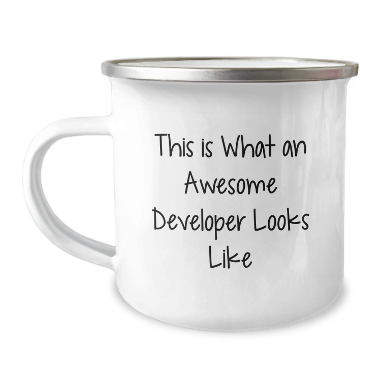 Funny Developer Gifts from Friends, Christmas Unique Gifts for Men Developer, Camping Mug This Is What An Awesome Developer Looks Like - Image 1