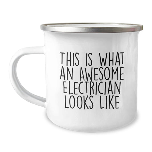 Unique Electrician Christmas Unique Gifts from Friends and Family, Funny Camping Mug for Electrician Enthusiasts, Electrician Humor - Image 1