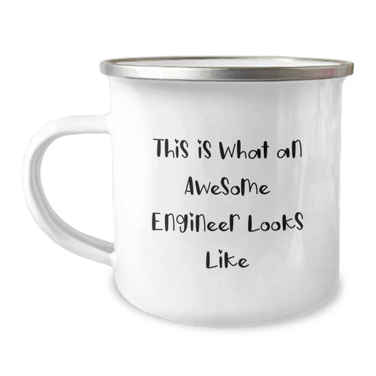 Gifts for Engineers - Funny Engineer Camping Mug, This Is What An Awesome Engineer Looks Like - Valentine's Unique Gifts from Friends to Engineer - Image 1