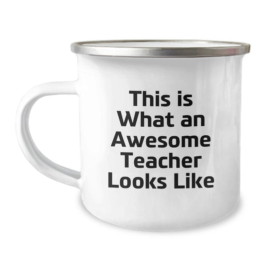 Funny Teacher Valentine's Camping Mug Gifts from Friends to Awesome Teachers - Image 1
