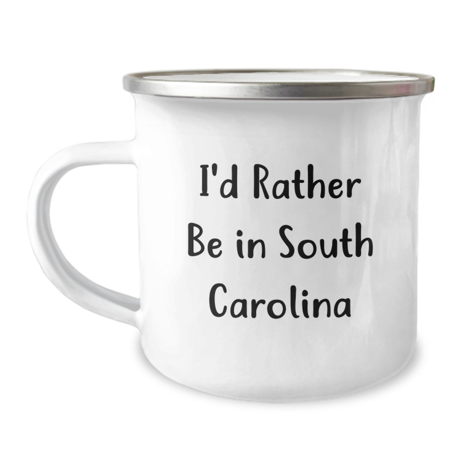Funny South Carolina Camping Mug Gifts for Men from Friends - I'd Rather Be In South Carolina Quote, Unique Graduation Gifts from South Carolina - Image 1