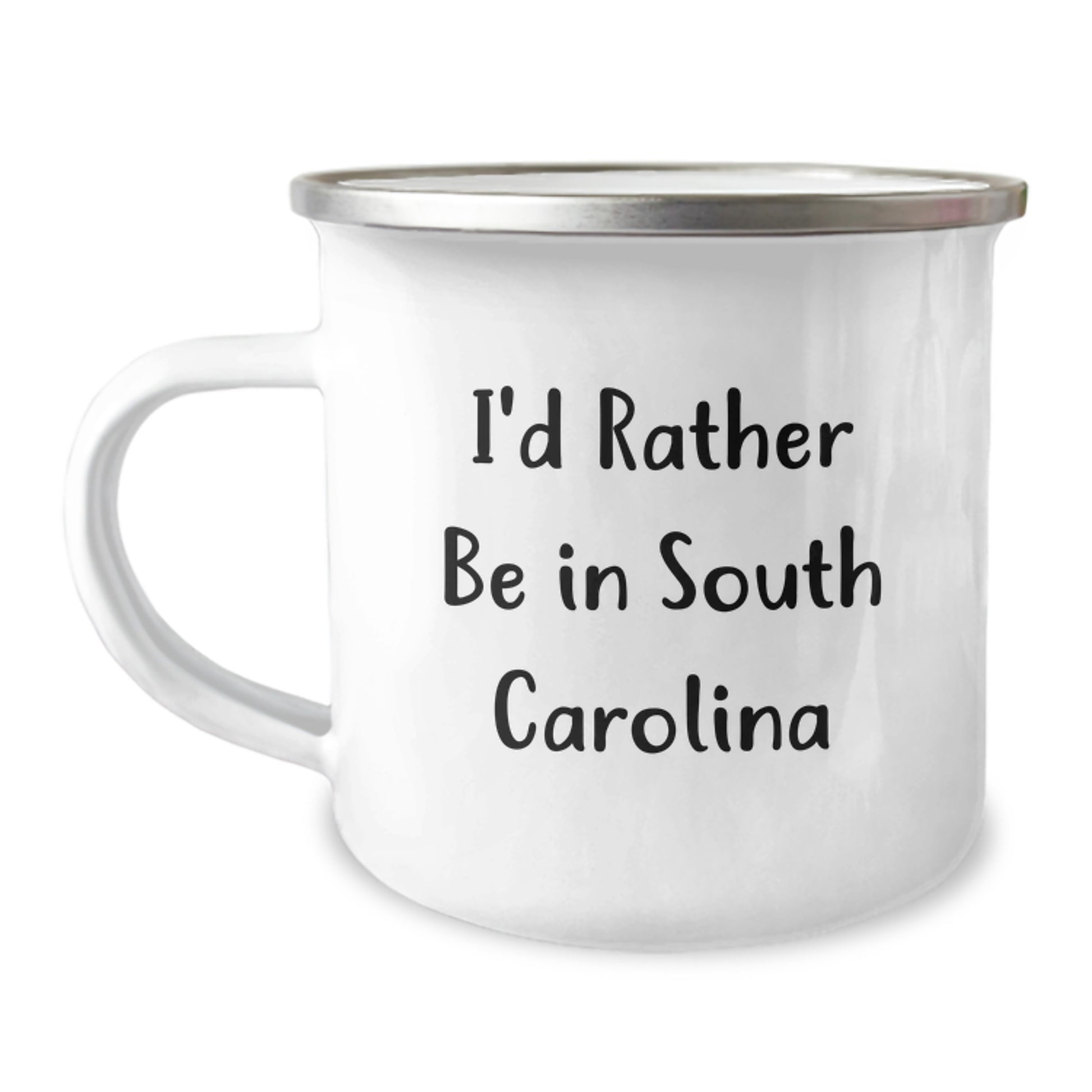 Funny South Carolina Camping Mug Gifts for Men from Friends - I'd Rather Be In South Carolina Quote, Unique Graduation Gifts from South Carolina - Image 1