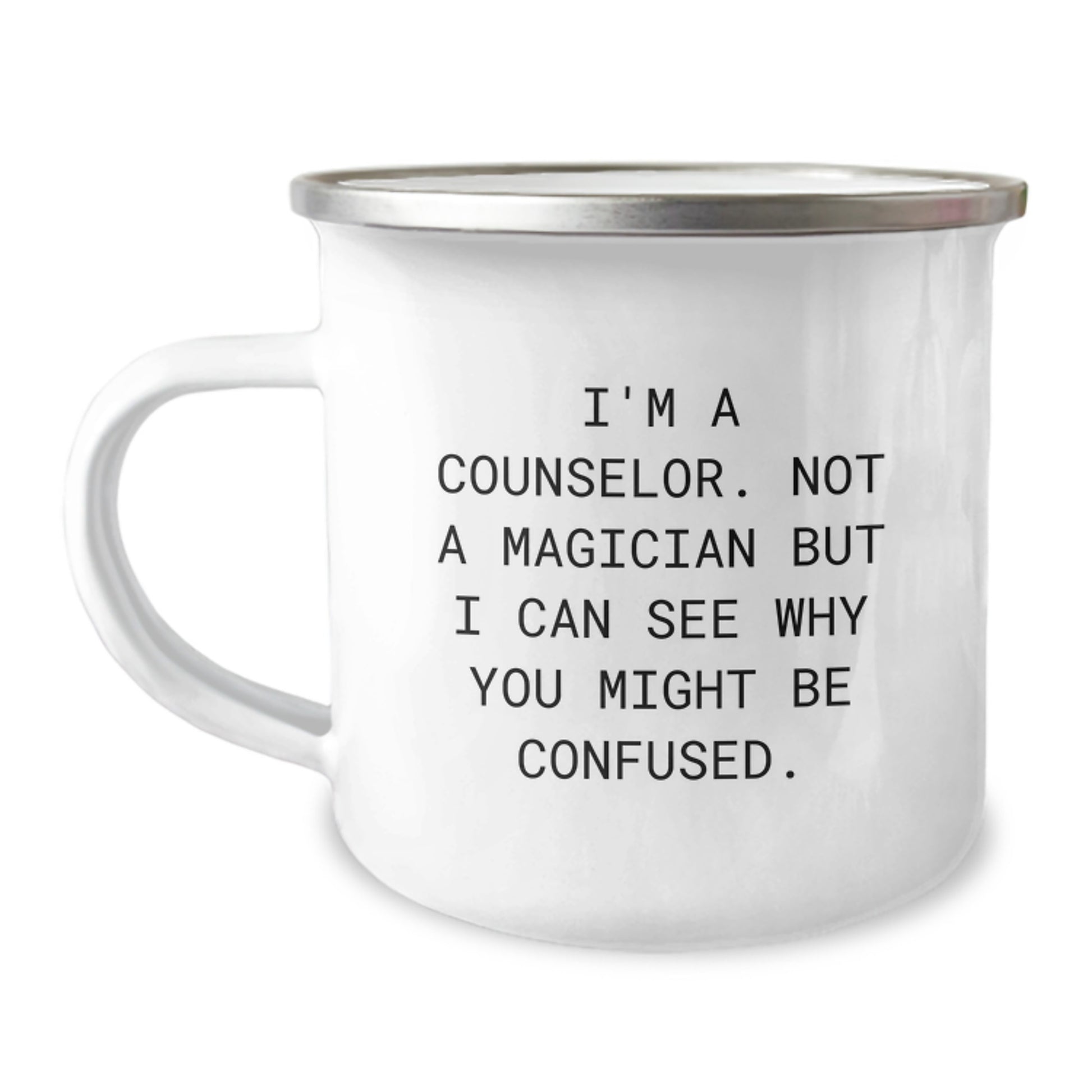 Funny Counselor Gifts for Men, Unique Camping Mug for Counselor Friends, Christmas Unique Presents from Men - Image 1