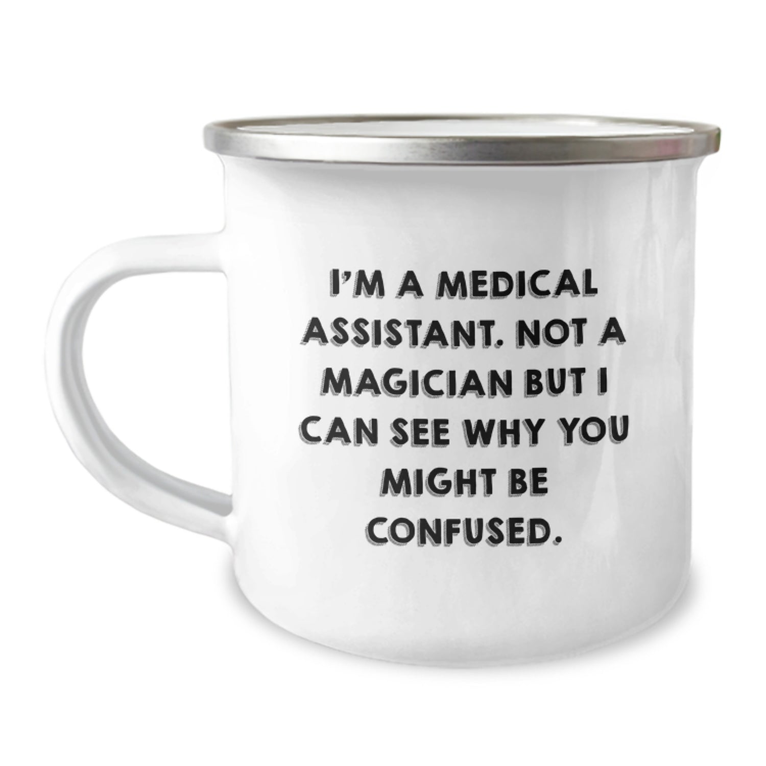 Medical Assistant Christmas Camping Mug - Funny Quote Gifts for Medical Assistant Friends, Family, Coworkers, From Men, Women - Image 1