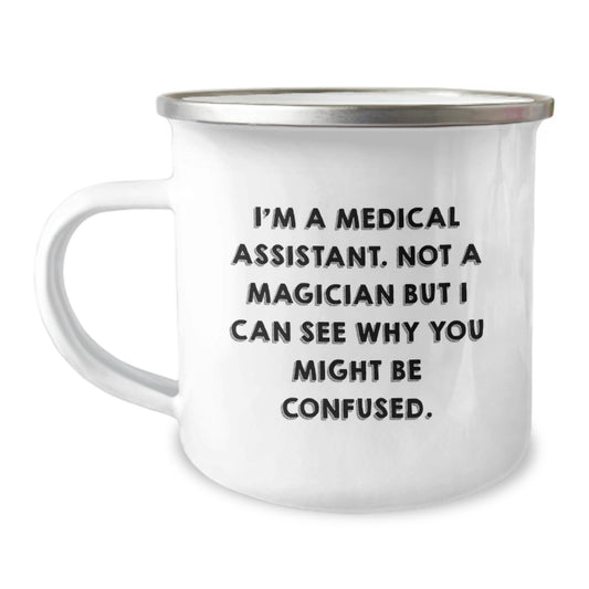 Medical Assistant Christmas Camping Mug - Funny Quote Gifts for Medical Assistant Friends, Family, Coworkers, From Men, Women - Image 1
