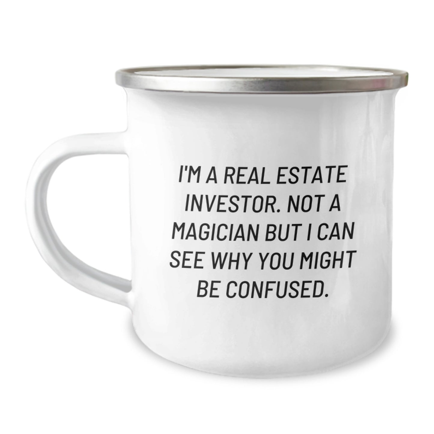 Gifts from Real Estate Investors for Men - Funny Camping Mug for Christmas Unique Presents from Friends - Image 1