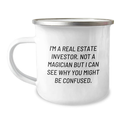 Gifts from Real Estate Investors for Men - Funny Camping Mug for Christmas Unique Presents from Friends - Image 1