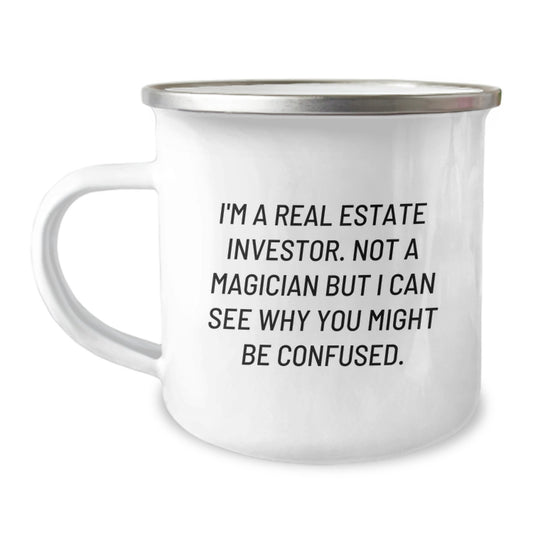 Gifts from Real Estate Investors for Men - Funny Camping Mug for Christmas Unique Presents from Friends - Image 1