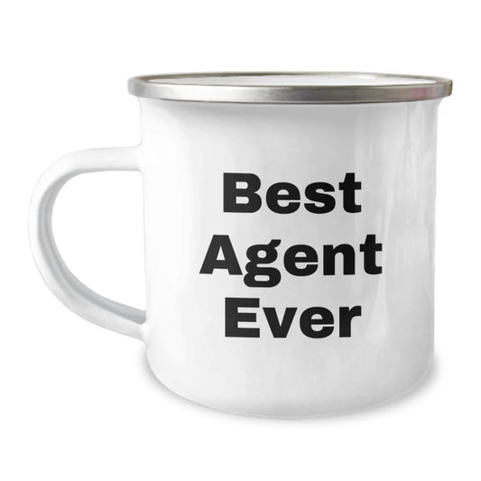Funny Agent Gifts from Friends - Best Agent Ever Camping Mug for Men, Unique Christmas Unique Gifts for Agent, Agent Coffee Mug - Image 1