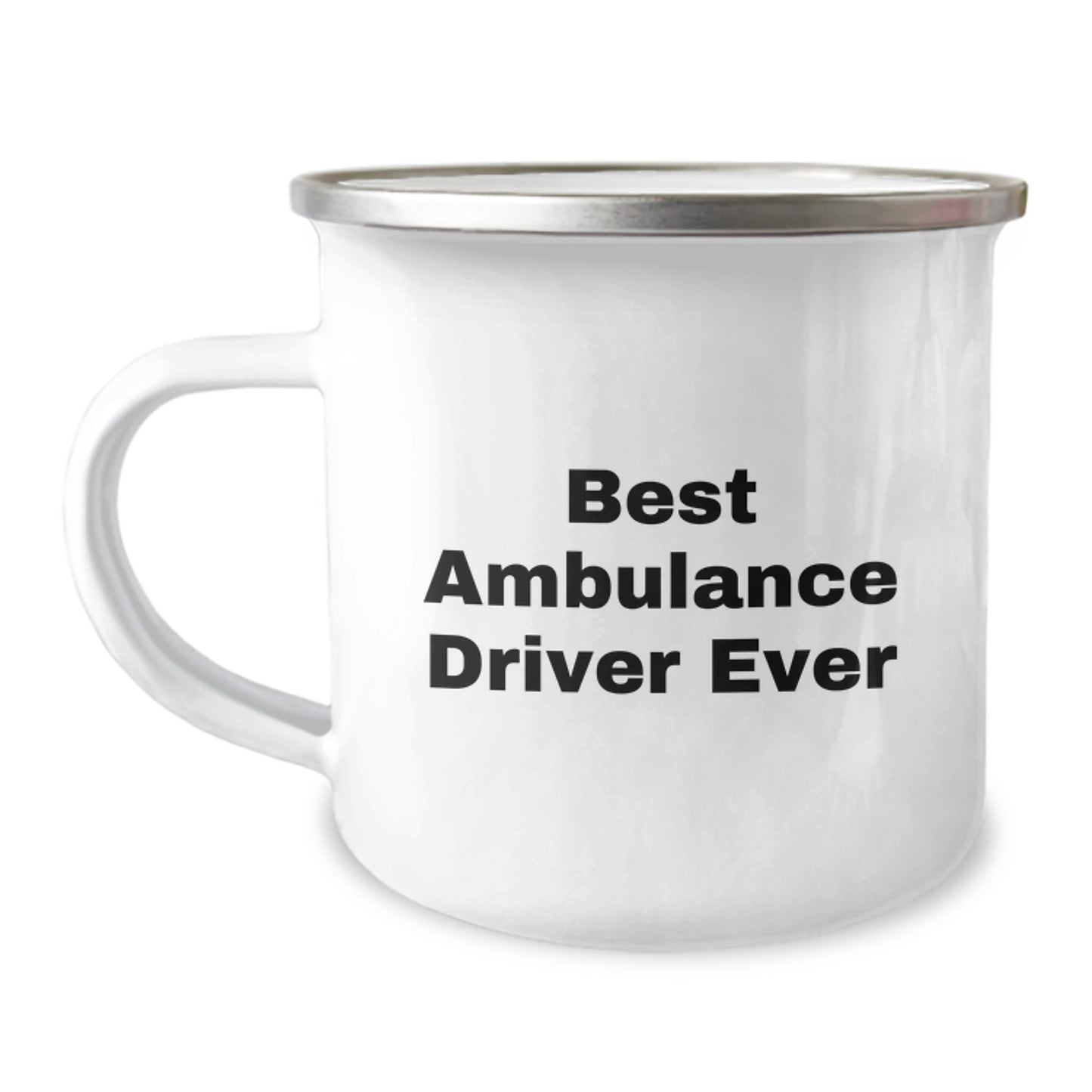 Ambulance Driver Gifts for Men, Funny 'Best Ambulance Driver Ever' Camping Mug, Gifts from Family to Ambulance Driver - Image 1