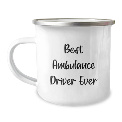 Funny Ambulance Driver Christmas Unique Gifts from Friends for Ambulance Driver Camping Mug Best Ambulance Driver Ever - Image 1