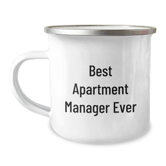 Funny Gifts for Apartment Managers, Best Apartment Manager Ever Camping Mug, Unique Christmas Unique Gifts from Friends to Family - Image 1