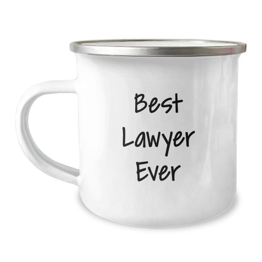 Funny Gifts from Friends for Lawyer - Best Lawyer Ever Inspired Camping Mug, Unique Christmas Funny Lawyer Gifts, Lawyer Birthday - Image 1