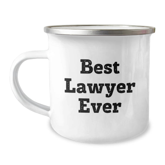 Funny Lawyer Gifts for Men - Best Lawyer Ever Camping Mug for Christmas Unique Presents - Image 1
