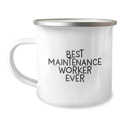 Maintenance Worker Gifts from Men - Best 'Maintenance Worker Ever' Camping Mug for Valentine's Unique Gifts - Image 1