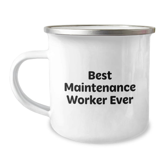 Funny Maintenance Worker Gifts for Men - Best Maintenance Worker Ever Camping Mug, Christmas Unique Gifts from Friends to Maintenance Worker - Image 1