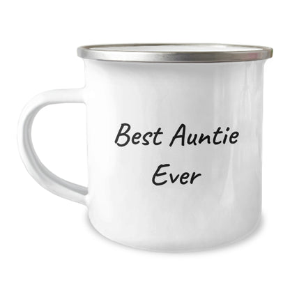 Funny Auntie Gifts for Camping Mug - Best Auntie Ever - Valentine's Unique Gifts from Men to Auntie - Image 1