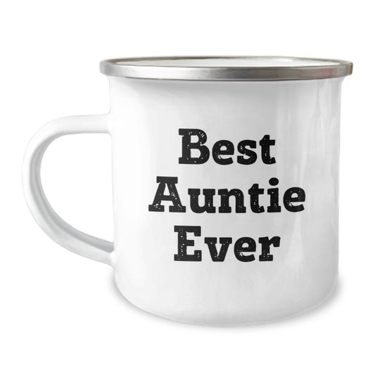 Funny Auntie Gifts for Auntie, Best Camping Mug Ever, Gifts from Family for Auntie on Christmas Unique Gifts - Image 1