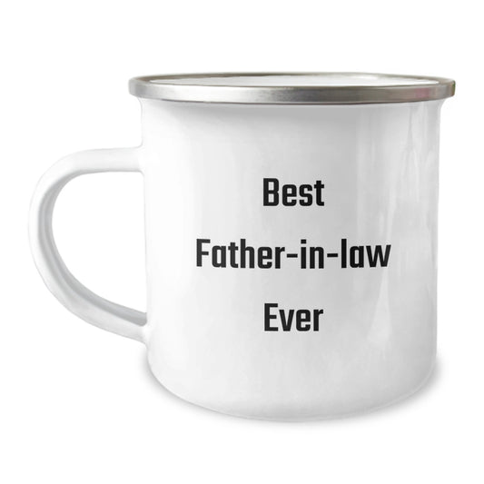 Funny Gifts for Father-in-law - Best Father-in-law Ever Camping Mug, Unique Christmas Unique Gifts from Men, Women, or Family - Image 1