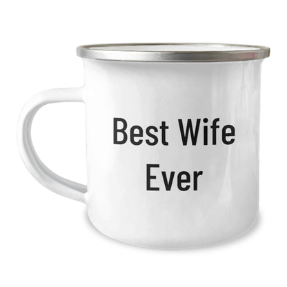 Funny Wife Camping Mug Gifts from Husband for Best Wife Ever Christmas Unique Presents - Image 1